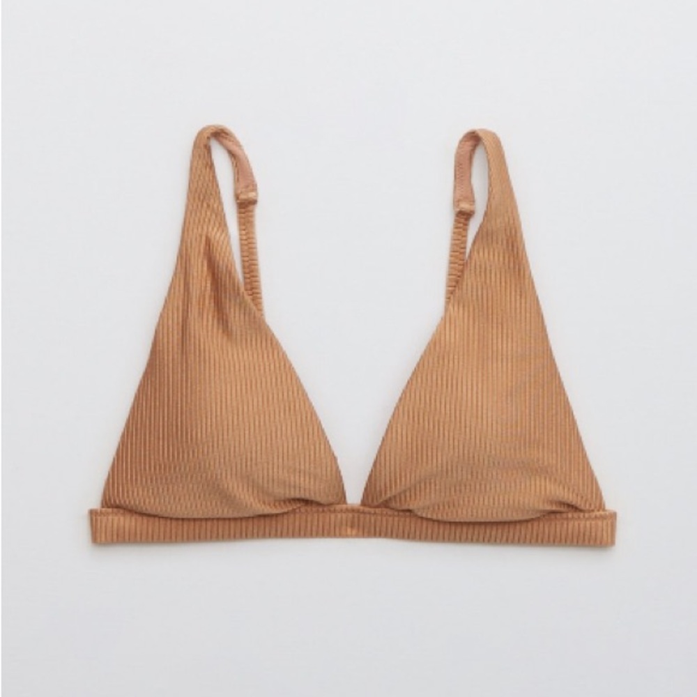 Aerie Raw Sienna Plunge Bikini Top